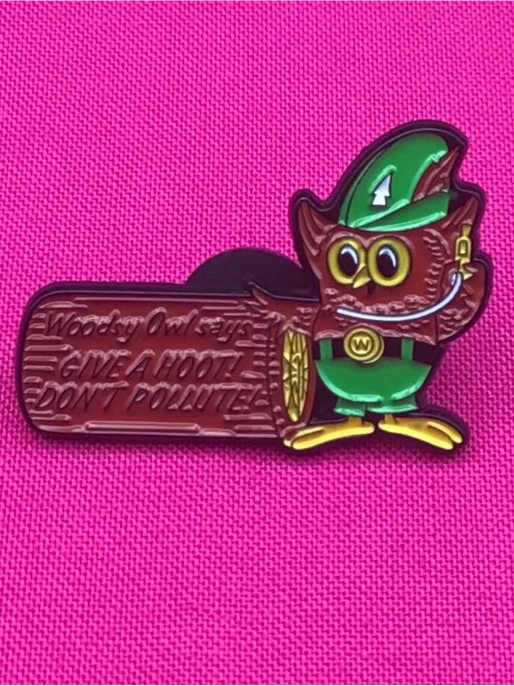 Woodsy Owl Enamel Pin